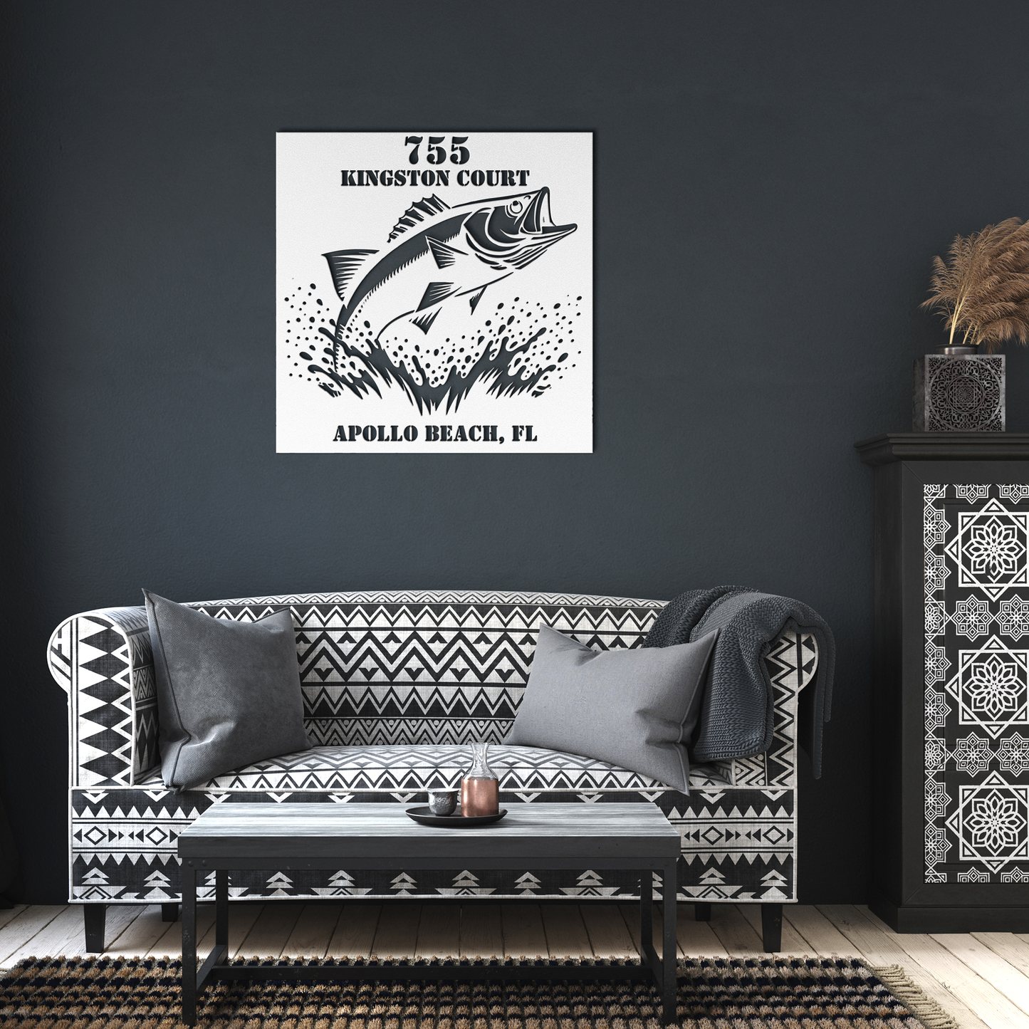 CUSTOM_Fish_Address_Sign_White_Dark_Living_Room_Mockup.png
