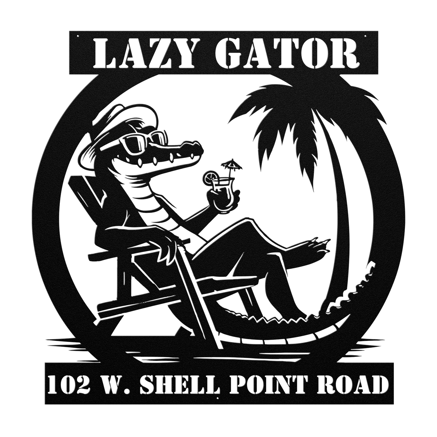 CUSTOM_Lazy_Gator_Address_Sign_Black_Transparent_Mockup.png