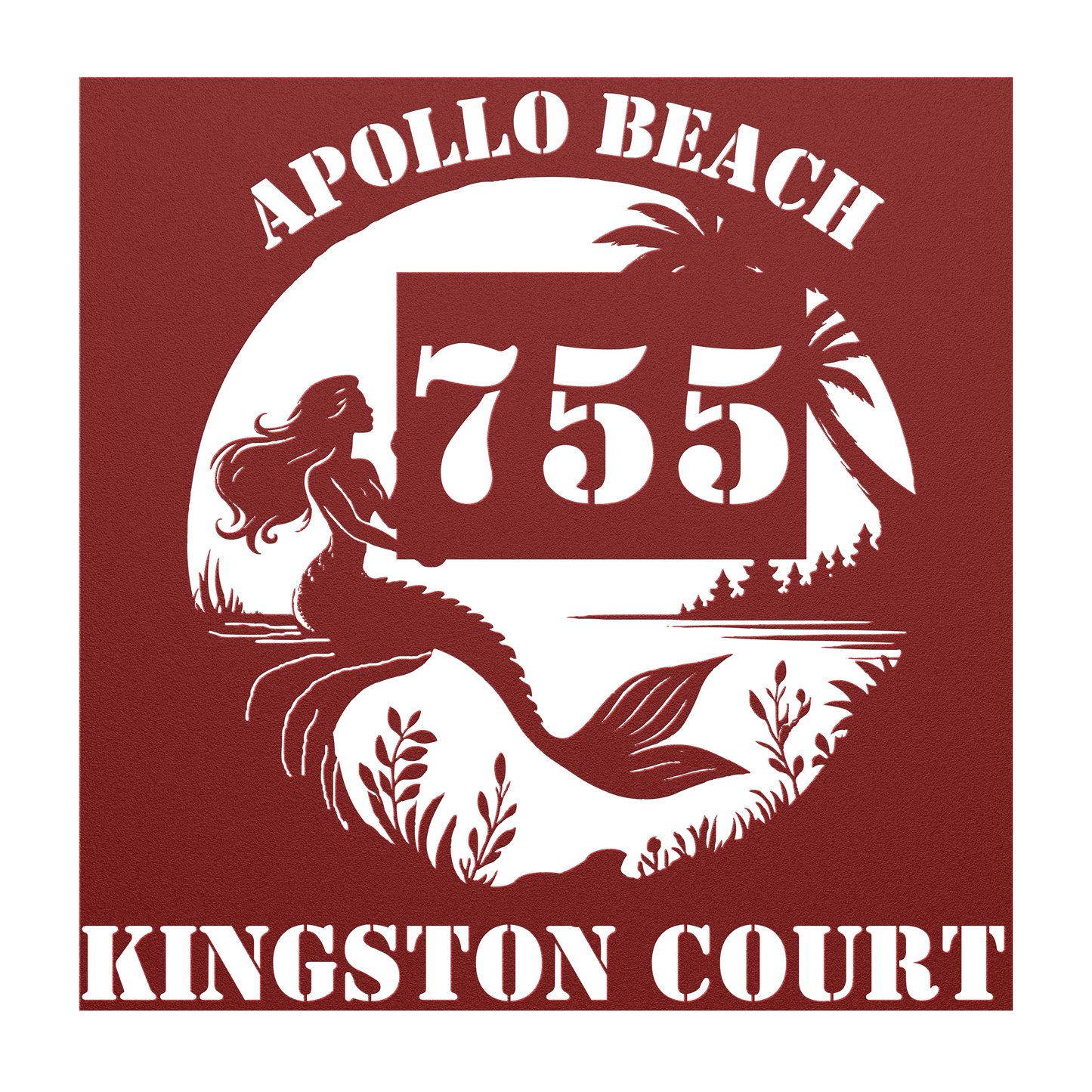 CUSTOM_mermaid_address_sign_Red_Transparent_Mockup.png