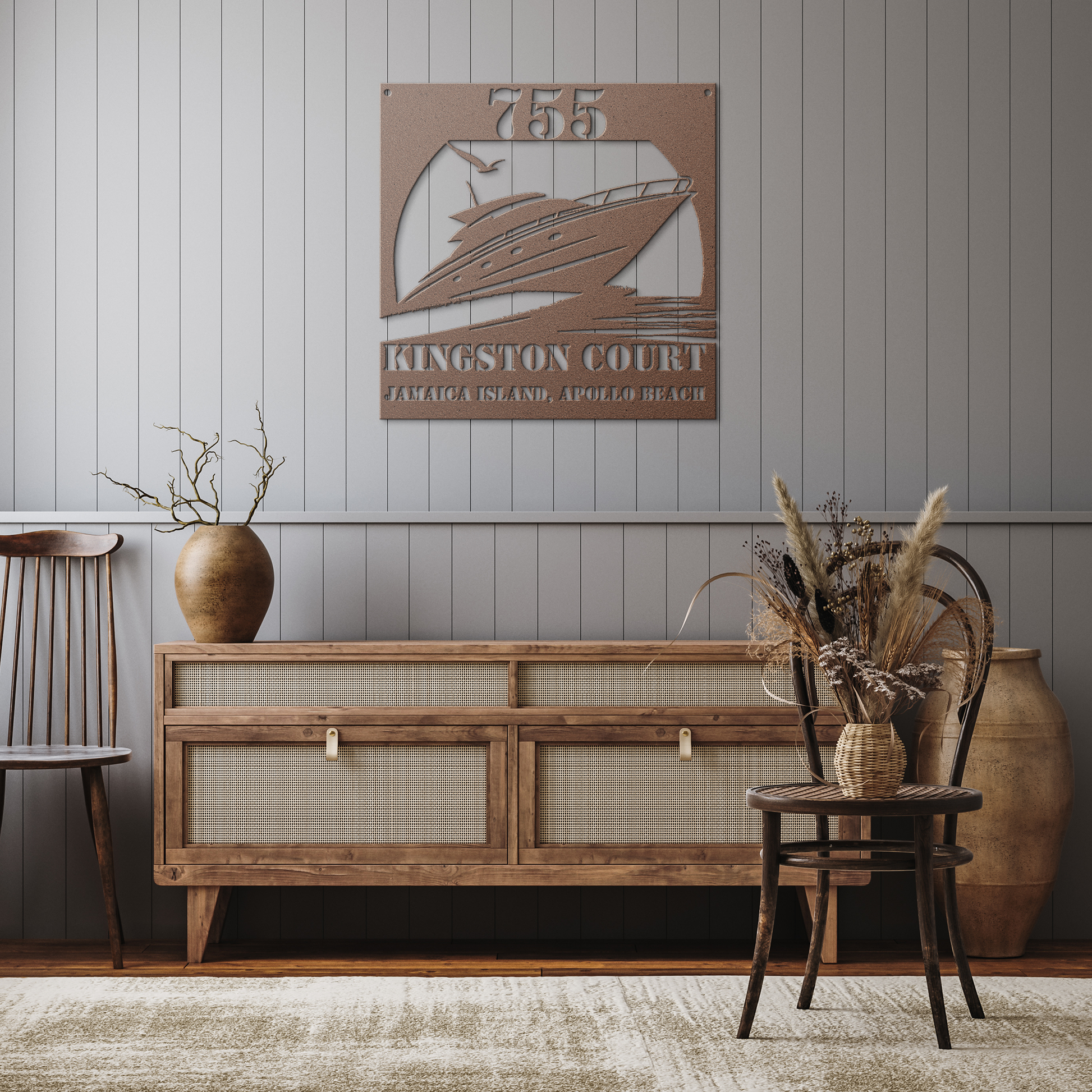 CUSTOM_Boat_Address_Sign_Copper_Rustic_Hallway_Mockup.png