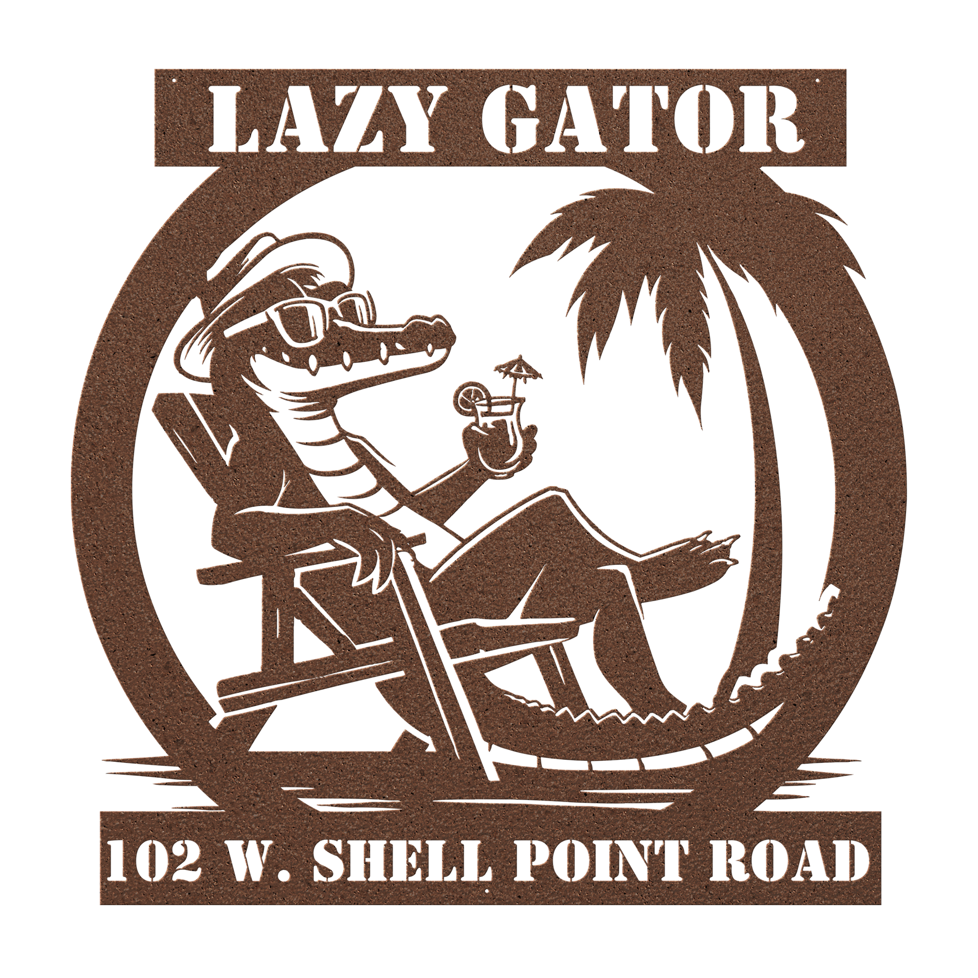 CUSTOM_Lazy_Gator_Address_Sign_Copper_Transparent_Mockup.png
