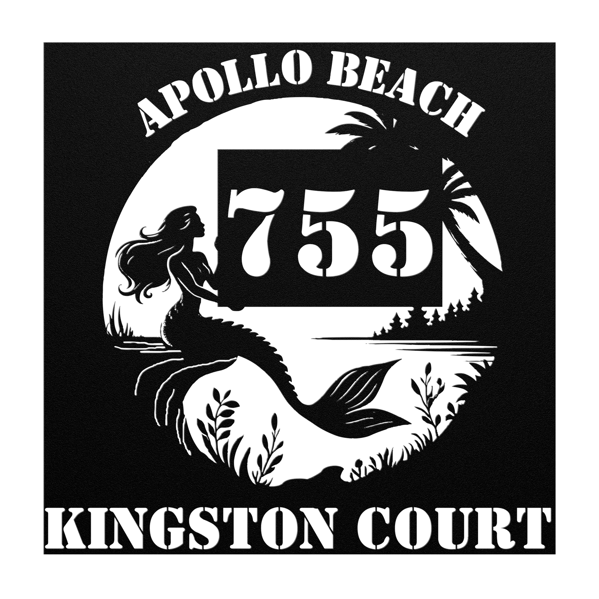 CUSTOM_mermaid_address_sign_Black_Transparent_Mockup.png
